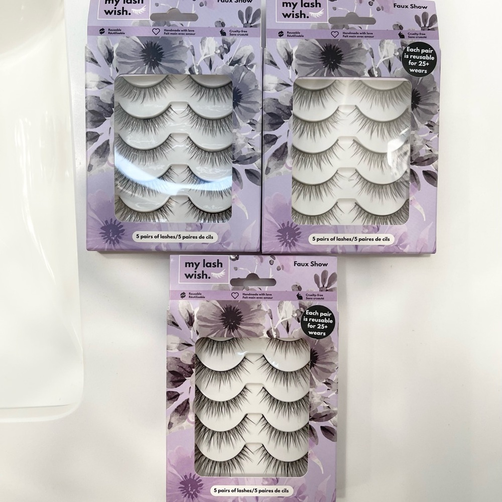 Faux Show Eyelashes - Black